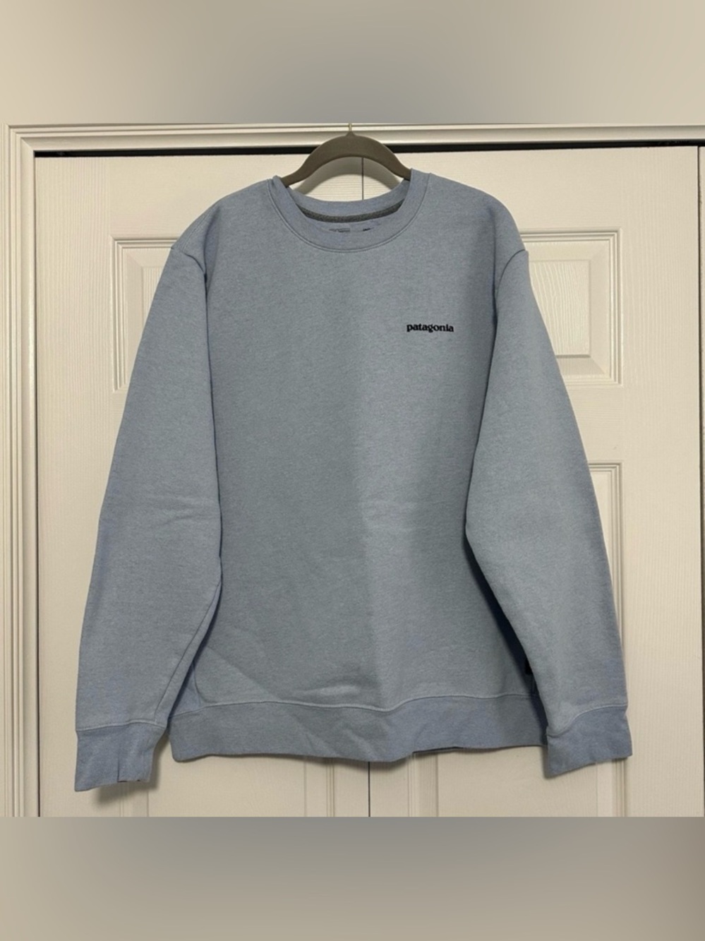 Patagonia P-6 Logo Uprisal Crewneck Sweatshirt Lt. Blue Unisex W’s XXL / M’s‎ XL